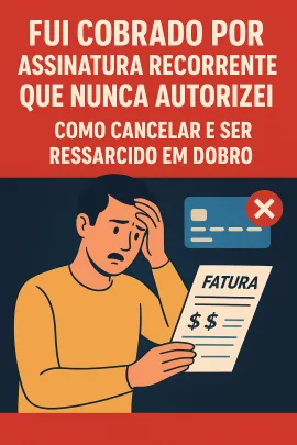 Imagem da notícia Fui Cobrado por Assinatura Recorrente que Nunca Autorizei (Netflix, Spotify, etc.)